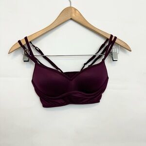 Victoria’s Secret PINK strappy maroon bralette xsmall